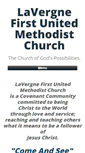 Mobile Screenshot of lavergnefirstumc.org